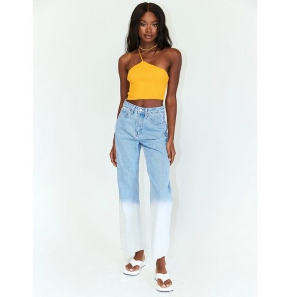 Princess Polly Fade Away Ombré Straight Leg Jeans